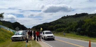 Autovía: los reclamos volvieron a la ruta con un acampe informativo