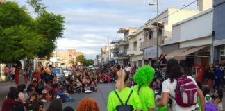 En las calles de Alta Gracia y Anisacate se sintió el Paro Internacional Feminista