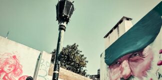 Pintaron el rostro de «Pepe» en una pared del Pasaje de la Lealtad