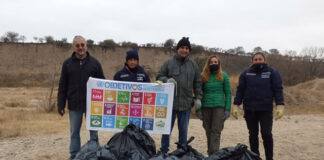 Organización: Limpiaron las costas del Río Anisacate