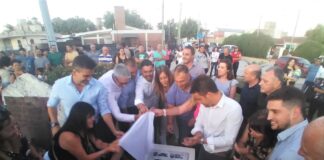 Inauguraron la finalización de obras de la calle Lucio V. Rossi