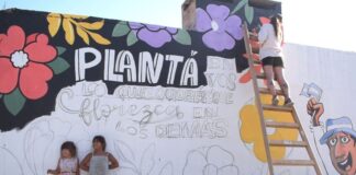 Artistas locales pintarán mural en la cancha de Malvinas de Parque San Juan