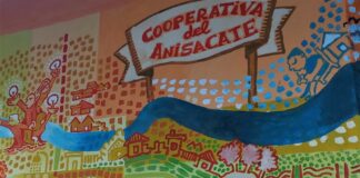 La Cooperativa de Servicios de Anisacate inaugura un mural realizado por Raúl Soria