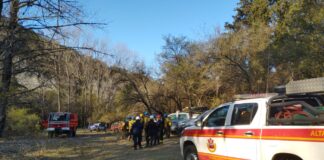 Contuvieron un incendio camino al Segundo Paredón