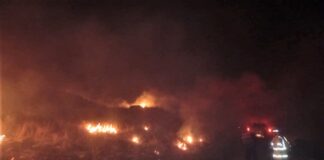 Sofocaron el incendio de cuatro hectáreas de pastizales en Potrero de Garay