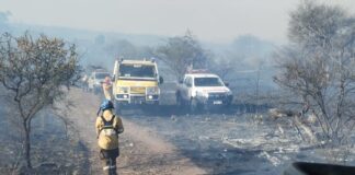 El incendio de Paravachasca está «contenido y con perímetro inestable»