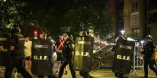 Protesta en el Patio Olmos: la Policía reprimió y detuvo a manifestantes Foto: Gentileza