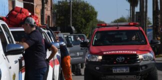 Bomberos cordobeses partieron de Alta Gracia para ayudar a combatir el incendio del Parque Nacional Los Alerces