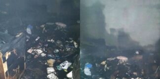 Bomberos sofocaron el incendio de una vivienda en Falda del Carmen
