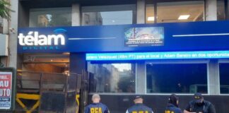 Con un vallado colocado durante la noche, el Gobierno de Milei inició el cierre de la reconocida agencia Télam