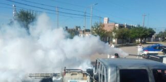 Dengue: realizan bloqueos en distintos puntos de Alta Gracia