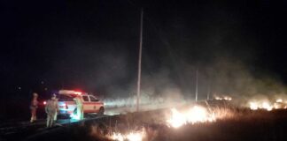 Anisacate: sofocaron un incendio de pastizales en La Marianita