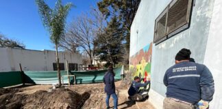 Comenzó la construcción de una nueva sala de Jardín de Infantes en la Escuela Enrique Larreta