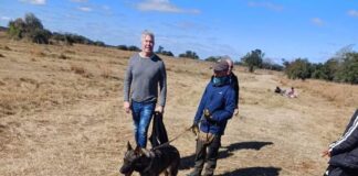 La División K9 de Defensa Civil de Villa San Isidro participó en la búsqueda de Loan Peña