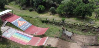 Realizan obras de consolidación del circuito en la Pista Municipal de BMX del García Lorca