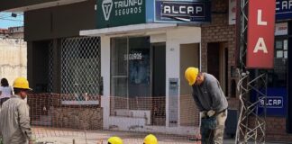 Obra de Avenida del Libertador: finalizó el entubado de desagüe del carril Norte