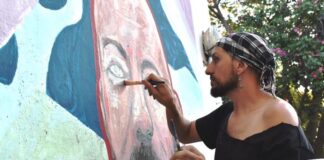 «Por la memoria, la diversidad y los DDHH»: repintaron los murales de Sonia Torres y Eugenio Talbot Wright en la UNC