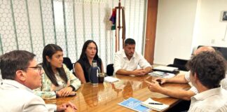 Rodrigo Martínez se reunió con autoridades educativas santafesinas