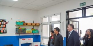 Con la presencia del ministro Horacio Ferreyra, inauguraron la nueva sala del Jardín Enrique Larreta