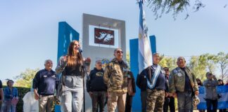 Anisacate: inauguraron un monumento de homenaje a los Combatientes de Malvinas