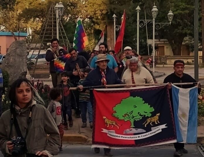 Marcha Último Día de Libertad Pueblos Originarios (Comunidad Camichingon de Paravachasca)