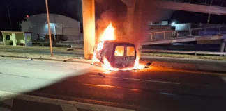 Los Cedros: un hombre falleció en ruta 5, tras incendiarse el vehículo en el que se movilizaba