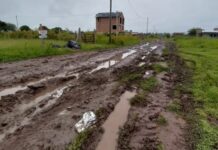 Familias de barrio El Mirador denuncian anegamientos tras las lluvias: «Estamos totalmente aislados»