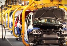 El uso de la capacidad instalada de la industria automotriz sufrió en febrero una caída interanual del 54,6% al 38,9%