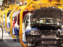 El uso de la capacidad instalada de la industria automotriz sufrió en febrero una caída interanual del 54,6% al 38,9%