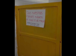 Estudiantes de Alta Gracia expresaron su preocupación por mensajes amenazantes registrados en escuelas