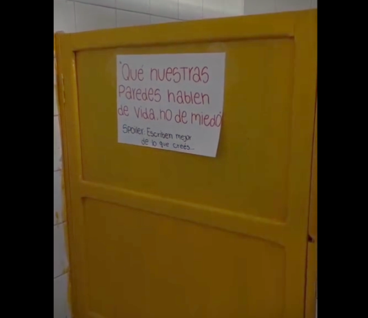 Estudiantes de Alta Gracia expresaron su preocupación por mensajes amenazantes registrados en escuelas