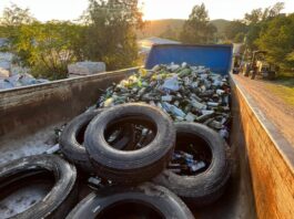 Trasladaron 1.600 kilos de residuos recuperados de La Serranita al centro de reciclado de Santa Ana