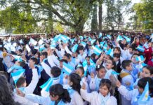 En un emotivo acto, estudiantes de cuarto grado prometieron Lealtad a la Bandera en Alta Gracia