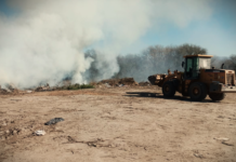 Sofocaron un nuevo incendio intencional en el predio de las lagunas sanitarias
