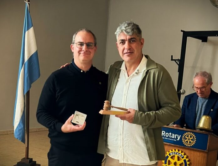Andrés Espíndola, nuevo presidente del Rotary Club Alta Gracia (Rotary Club Alta Gracia) 01