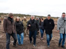 Llaryora recorrió la Loma del Torito y ratificó el apoyo a la búsqueda de personas desaparecidas