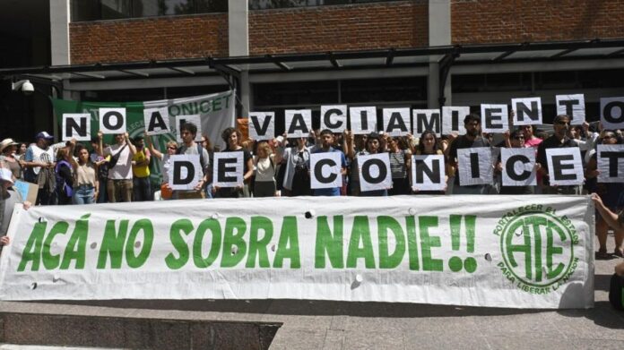 No al vaciamiento del Conicet (gentilez)