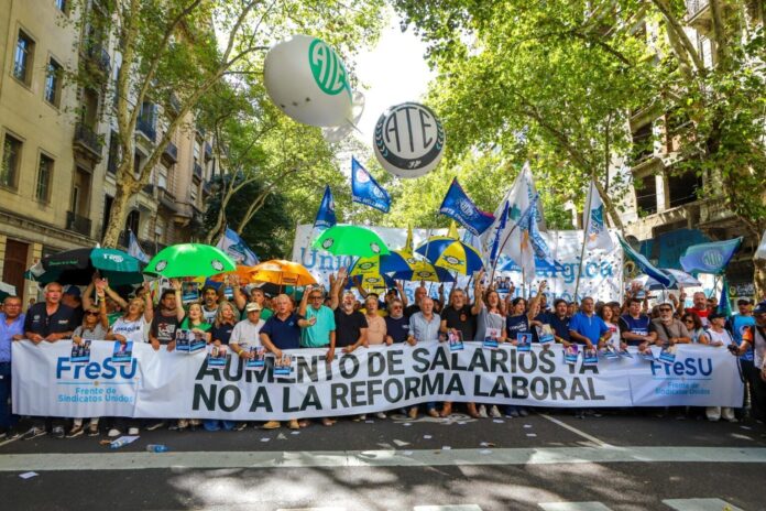 Marcha del Frente de Sindicatos Unidos contra la reforma laboral (ATE) 2