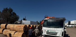 La Cooperativa de Anisacate sumó 6 mil metros de cable preensamblado para modernizar la red eléctrica de la zona