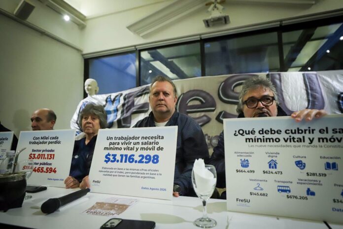 Frente de Sindicatos Unidos reclamo salario (Fresu) 2