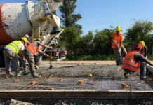Gestión de los residuos: De Nápoli supervisó el avance de obra en el Centro Integral de Saneamiento Ambiental