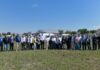 Referentes de diversas fuerzas políticas recorrieron el predio de Fadea, que recibirá la visita del Papa